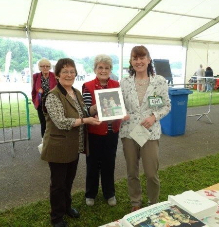 Marie & Ann Burns, to celebrate their Crufts Best in Show win with CH Burneze Geordie Girl.